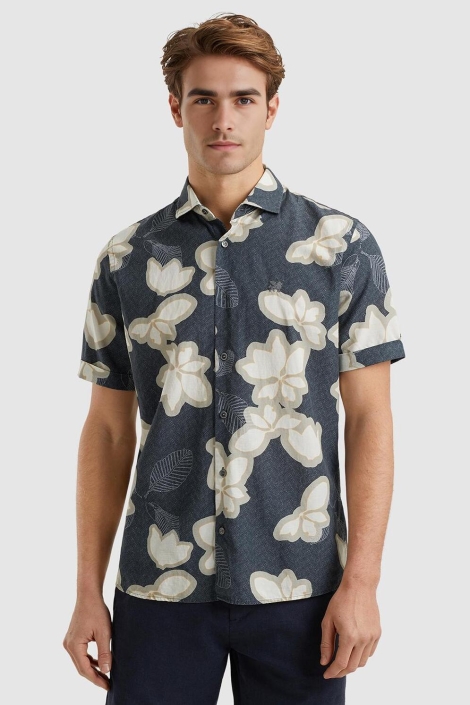Vanguard short sleeve shirt printed tencel